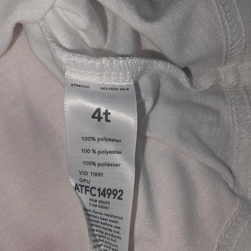 Carters Just One You Kids 4T Pajama Set White Pink Candy Cane Fleece 6T947010